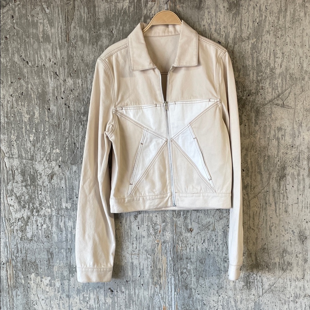 DION LEE Women's Aster Seam Trucker Jacket Size L